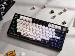 玄熊猫 PD75M 三模铝合金机械键盘图赏：铝合金 + 熊猫 = 赛博国潮？