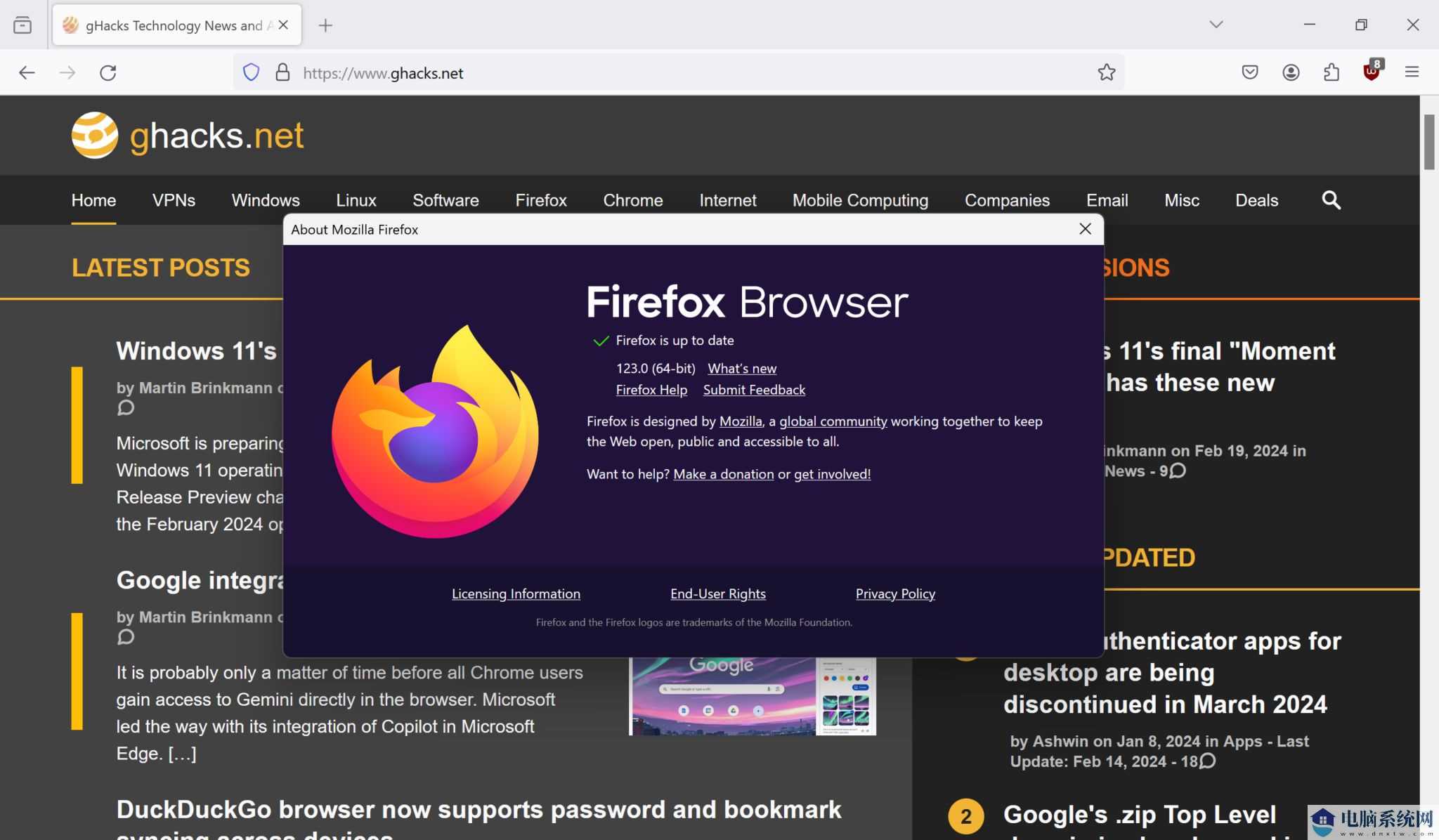 火狐浏览器 Firefox 123 稳定版发布：引入网站故障报告工具